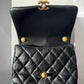 Chanel Lacquered Metal Small CC Lambskin Flap Bag