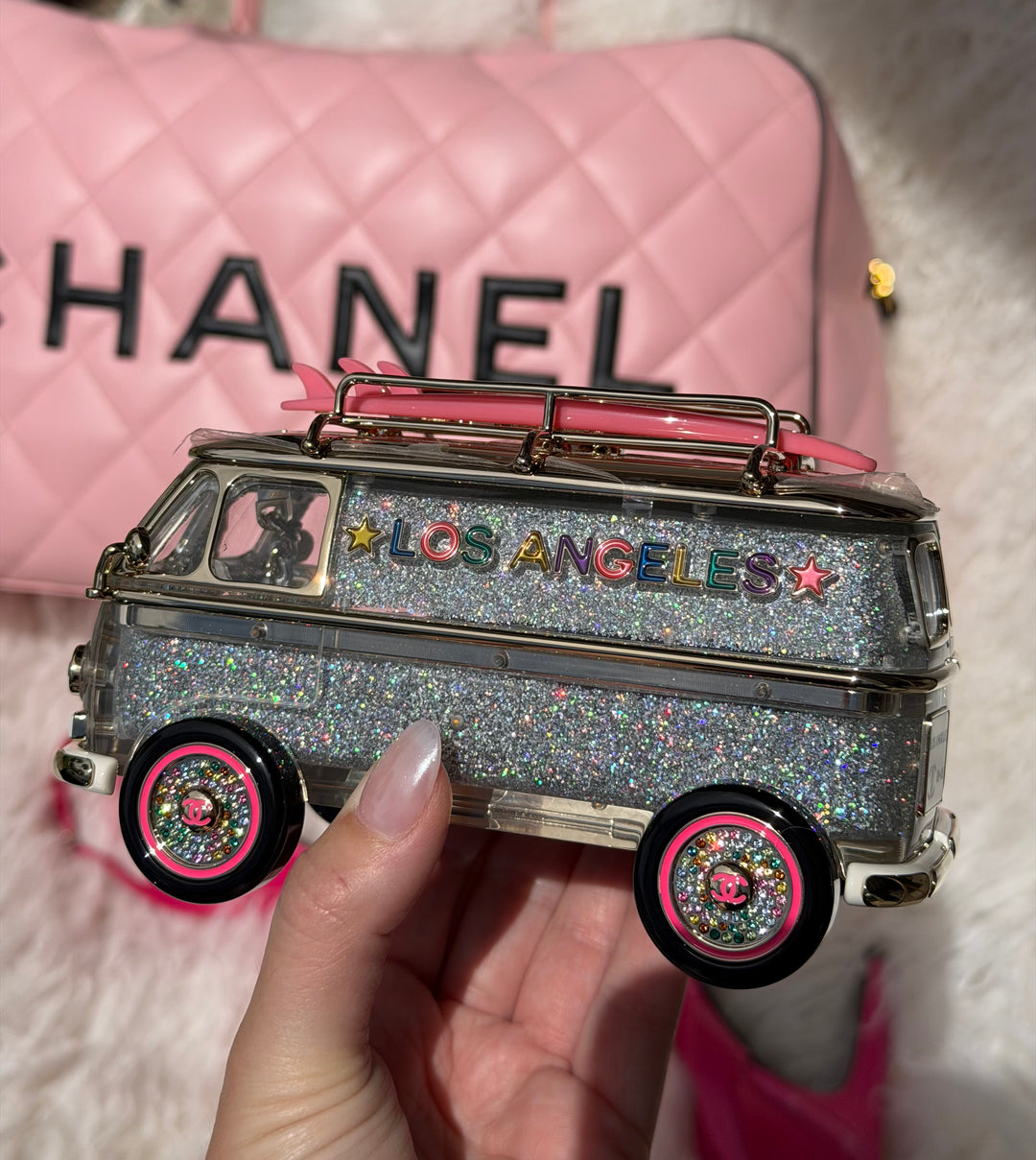 Chanel Hollywood Caravan Minaudière Multicolor Light Gold Hardware 2024