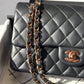 Chanel Black Medium Lambskin Flap Bag + RGHW