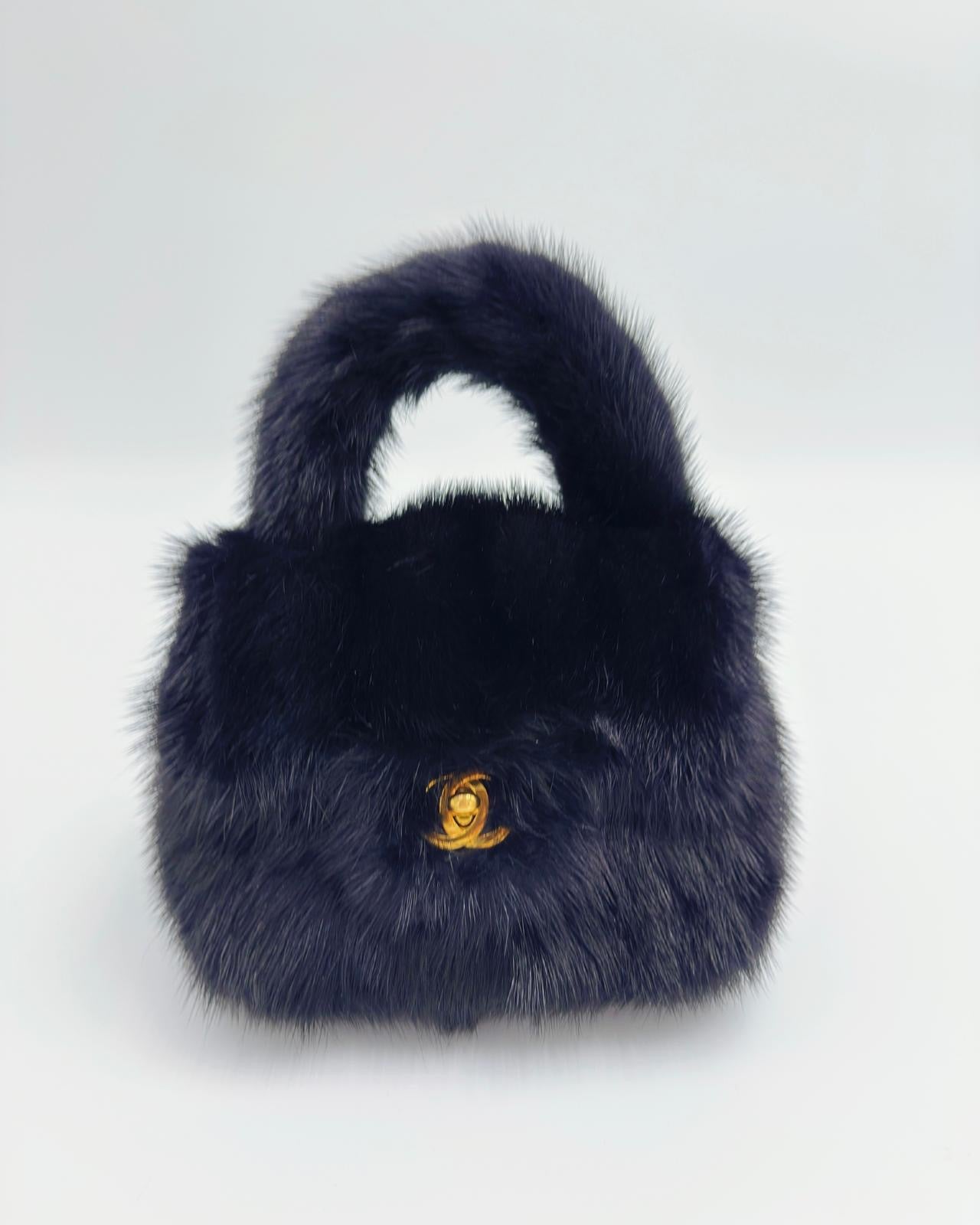 Chanel RARE 100% Mink Mini Kelly Flap Bag