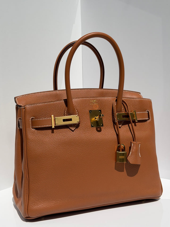 Hermès Birkin 30 Gold Taurillon Novillo Gold Hardware 2019