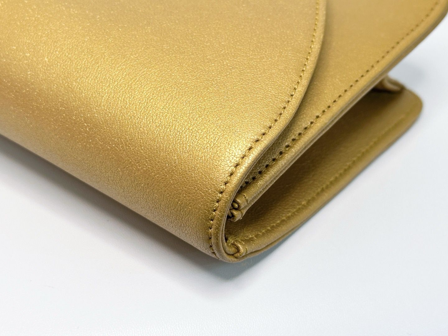 Chanel 19A Gold Egyptian CC Clutch