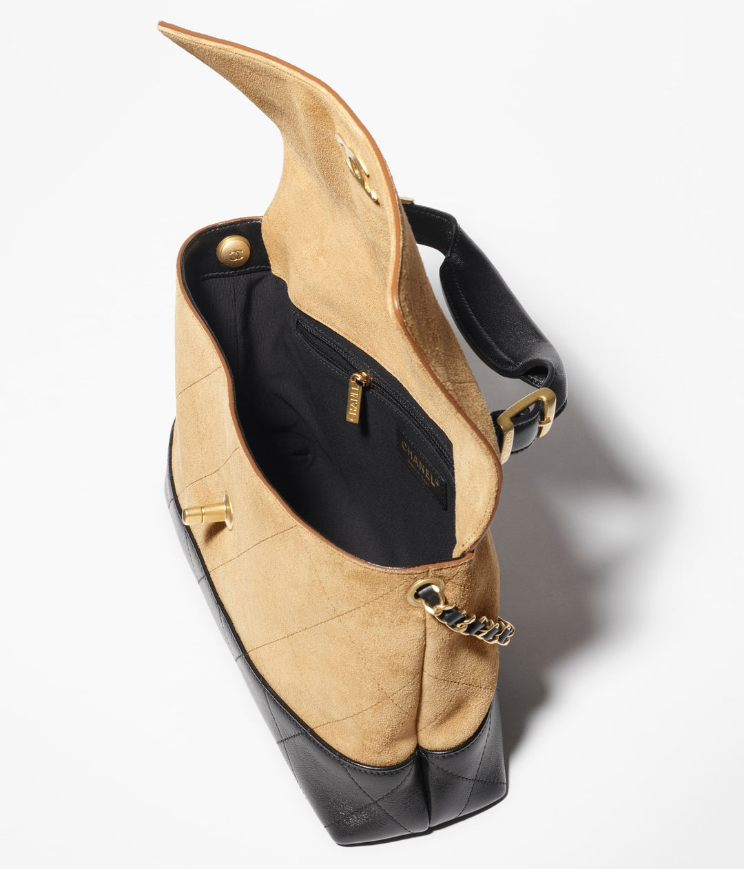 Chanel 2025 Coco Base Suede Handle Flap Bag