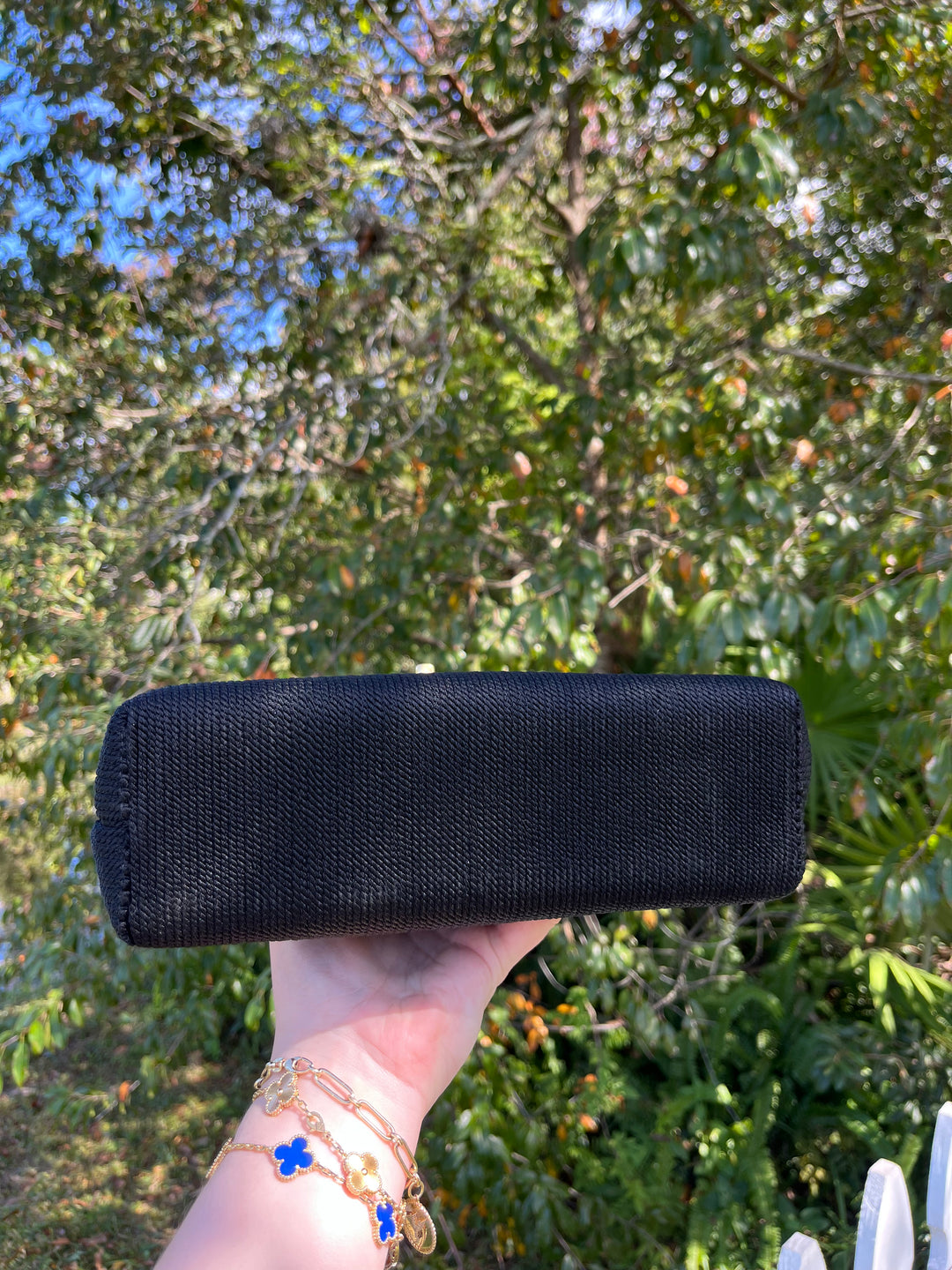 Chanel Vintage Medium Black Rope Kelly Top Handle