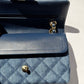 Chanel 22K Small Denim Classic Double Flap Bag