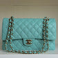 Chanel 20C Tiffany Blue Medium Caviar Flap Bag