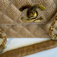 Chanel 24K Vintage Raffia Large Flap