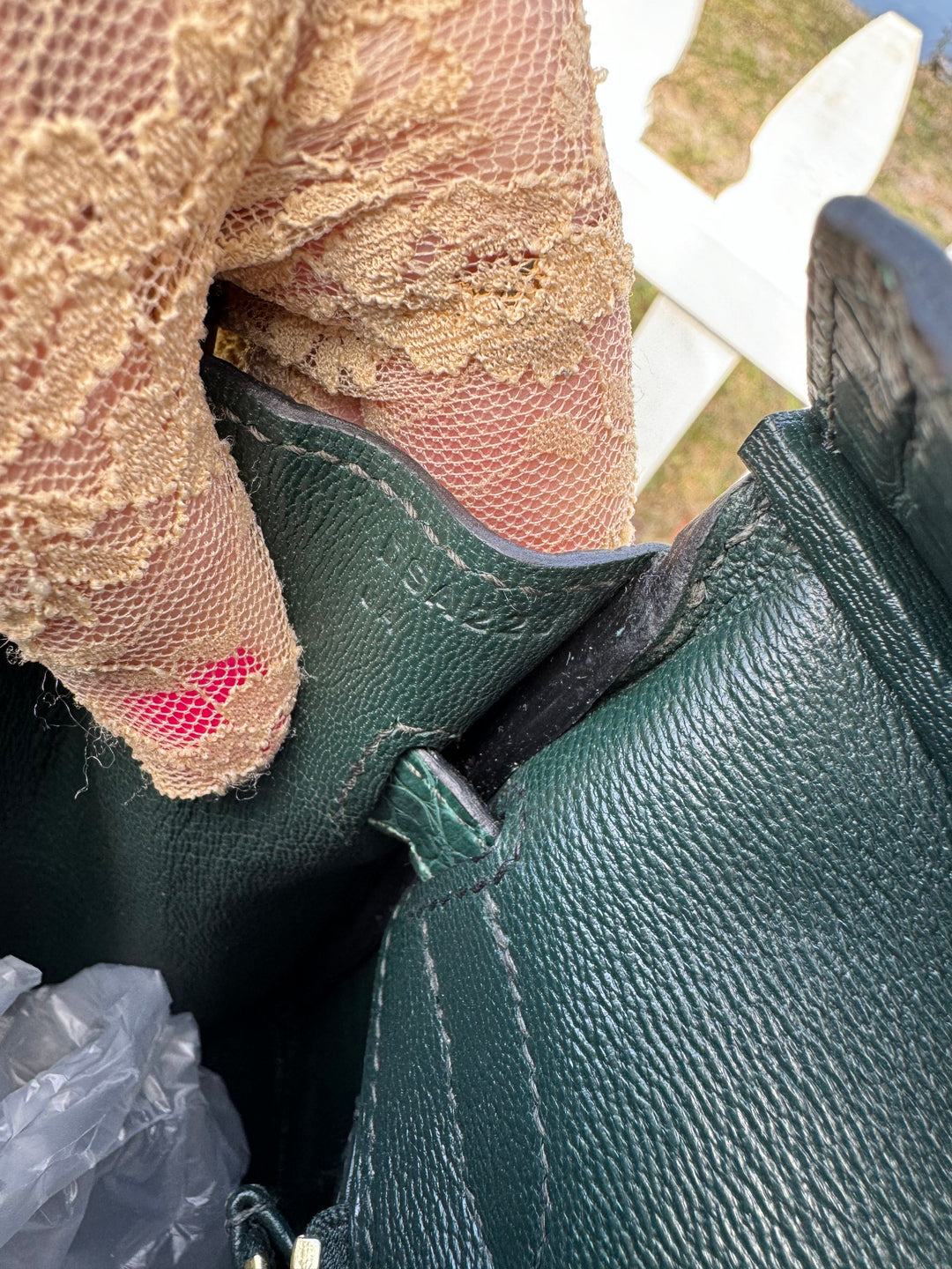 Hermes Matte Croc Vert Fonce Birkin 30