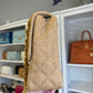 Chanel 24K Vintage Raffia Large Flap