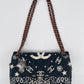 Chanel 2014 Paris Dallas Medium Navy Bandana Flap Bag