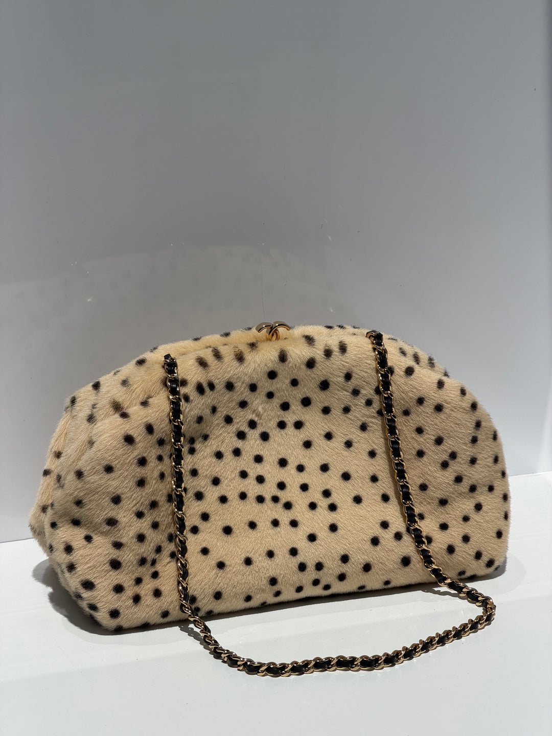 Chanel Clutch With Chain Brown And Black Pony Hair Gold Tone Metal Métiers D’Art 2026