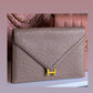 Hermes 1982 Ostrich Lydie 2 Ways Clutch Bag