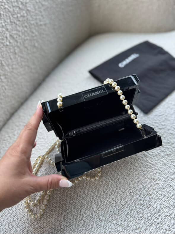 Chanel Pearl Plexiglass Lego Minaudiere
