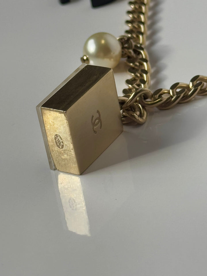 Chanel “Devil Wears Prada” Gold Charm Costume Necklace