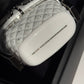 Chanel White Ski Gondola Swarovski Minaudiere