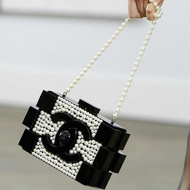 Chanel Pearl Plexiglass Lego Minaudiere