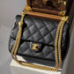 Chanel Black Medium Caviar Sweetheart Crush Flap Bag