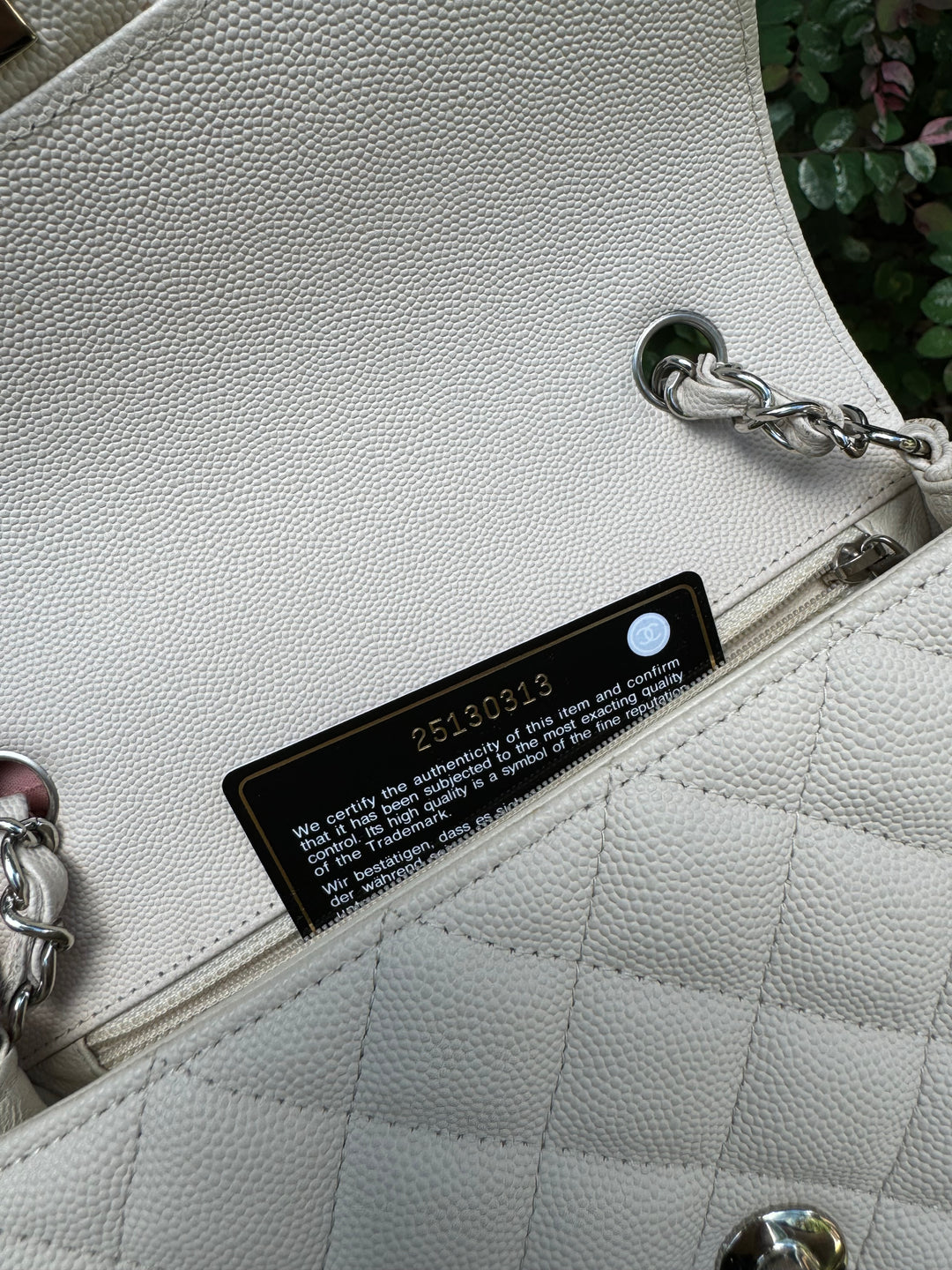 Chanel Craie Caviar Mini Flap Bag