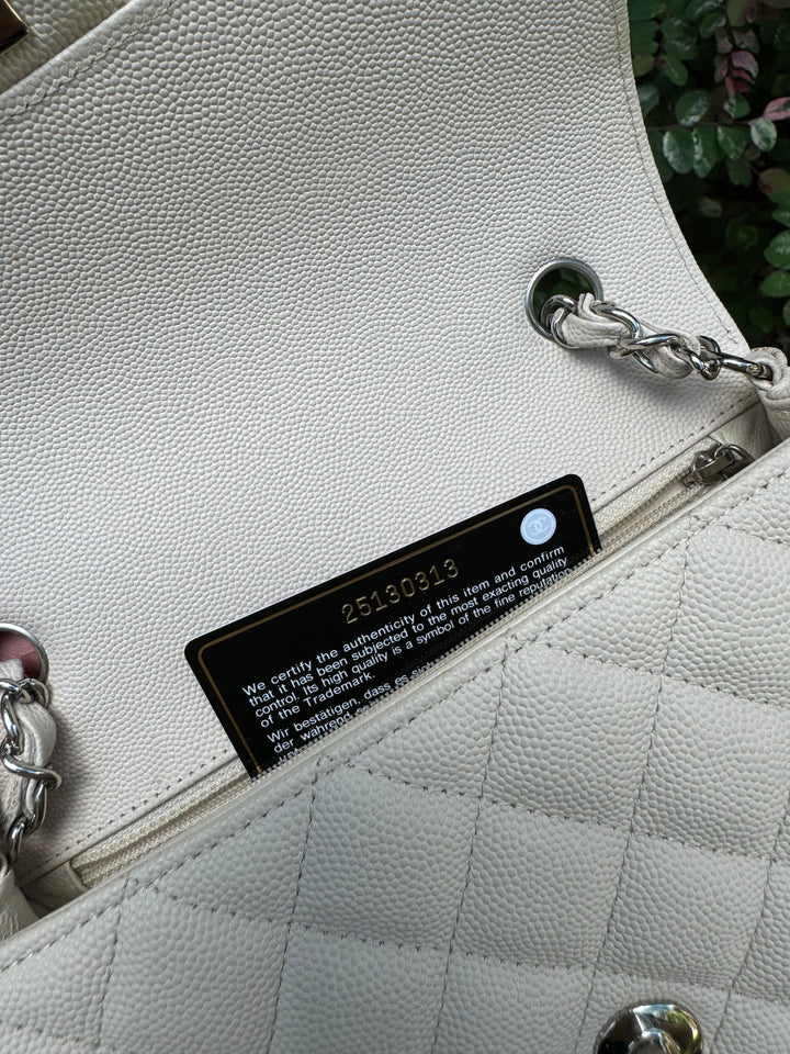 Chanel Craie Caviar Mini Flap Bag