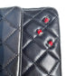 Chanel 2011 Black Ladybug Medium Lambskin Flap Bag
