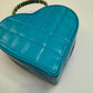 Chanel 1995 CC Blue Heart Vanity Bag