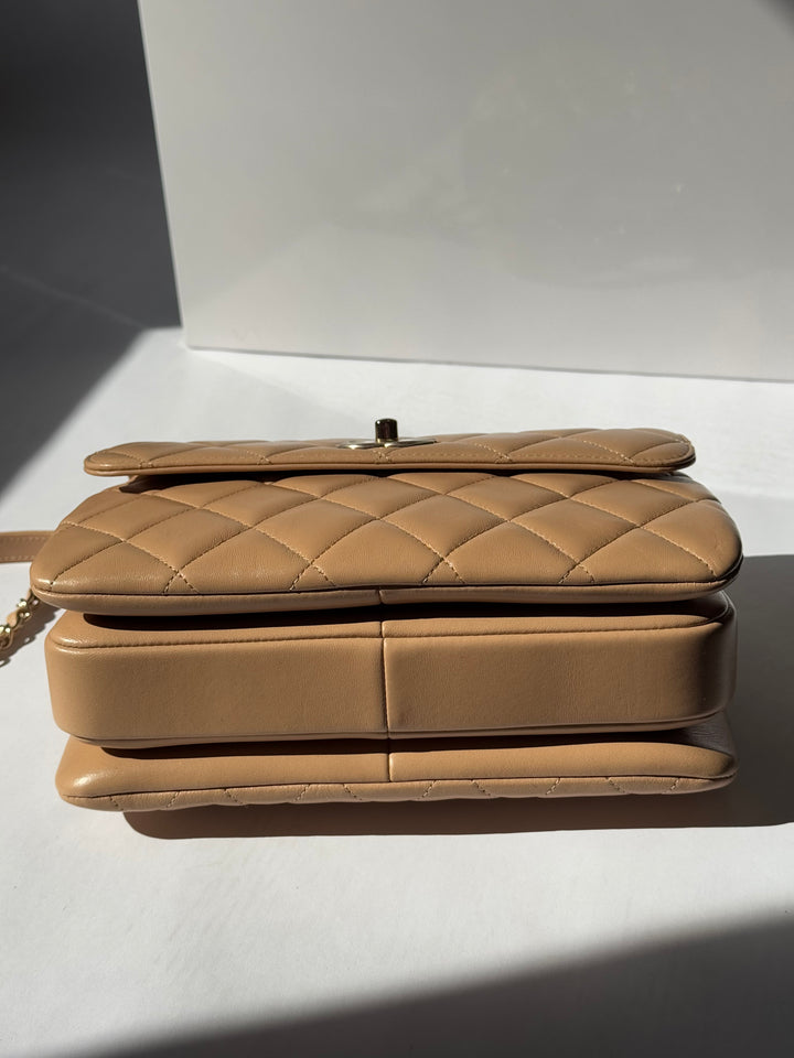 Chanel 22S Dark Beige Small Trendy Flap Bag