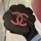 Chanel 2018 Runway Pink Strass & Resin Camelia Minaudiere