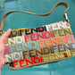 Fendi Multicolor Crochet Logo Baguette