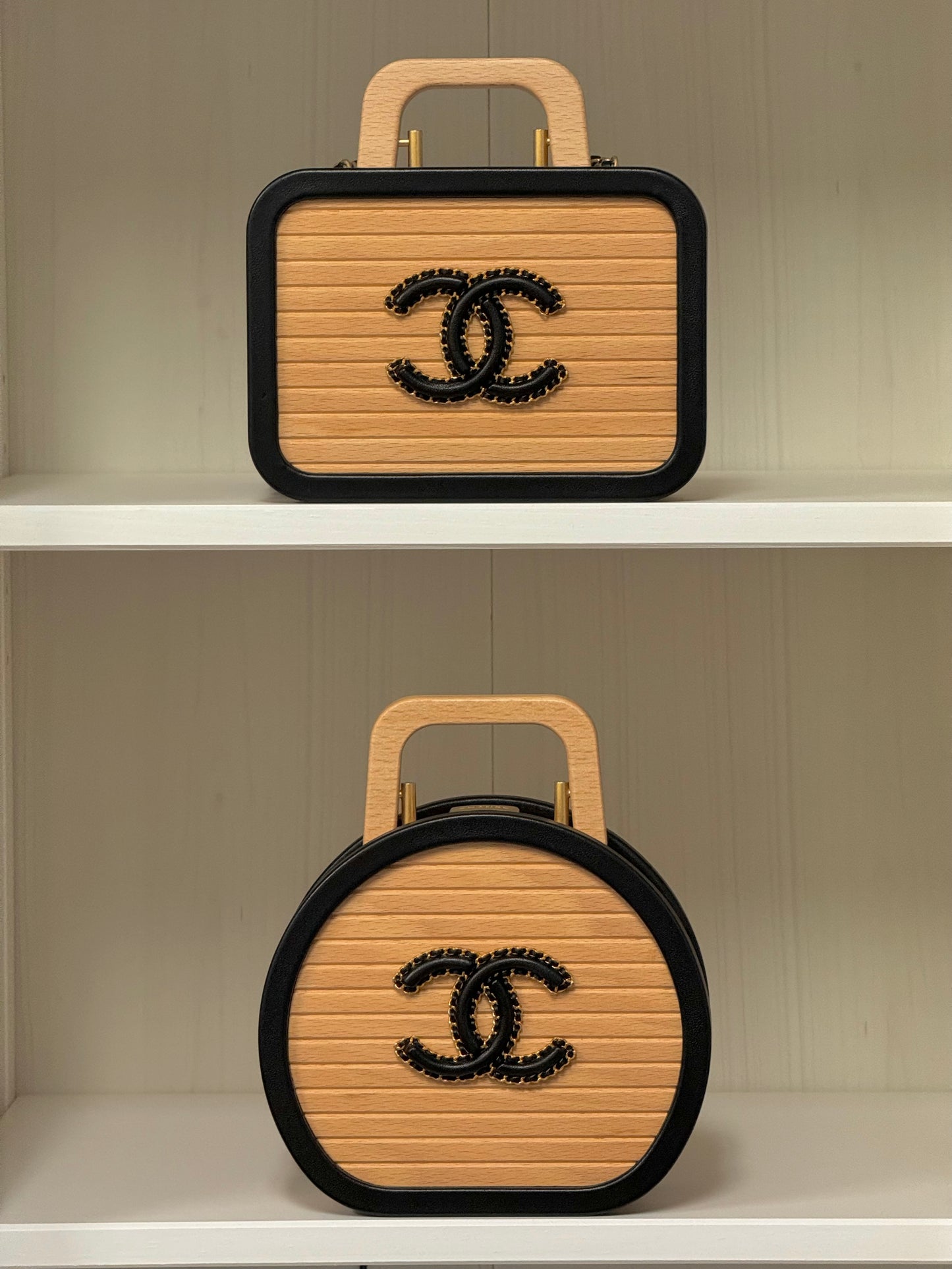 Chanel 2022 Beech Wood Vanity Case