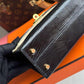 Hermes Mini Sellier Black Lizard Kelly 20