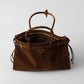 Prada Bonnie Large Brown Suede Handbag