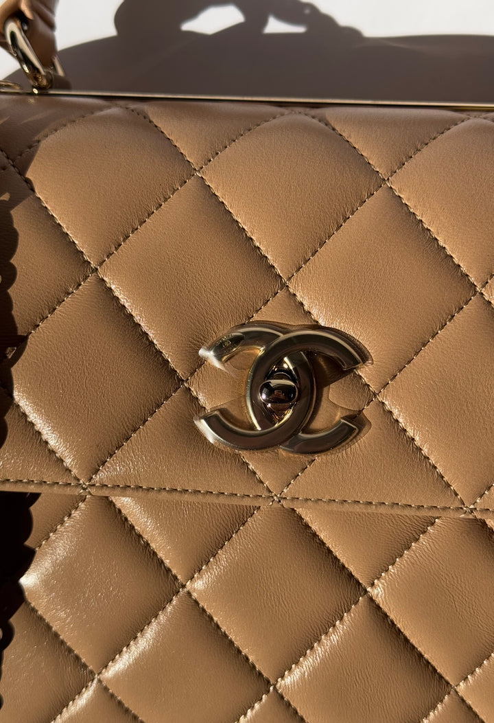 Chanel 22S Dark Beige Small Trendy Flap Bag