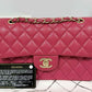 Chanel Dark Pink Small Caviar Classic Flap