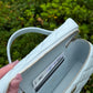 Chanel 25S Light Blue Caviar Slim Vanity Bag