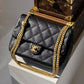 Chanel Black Medium Caviar Sweetheart Crush Flap Bag