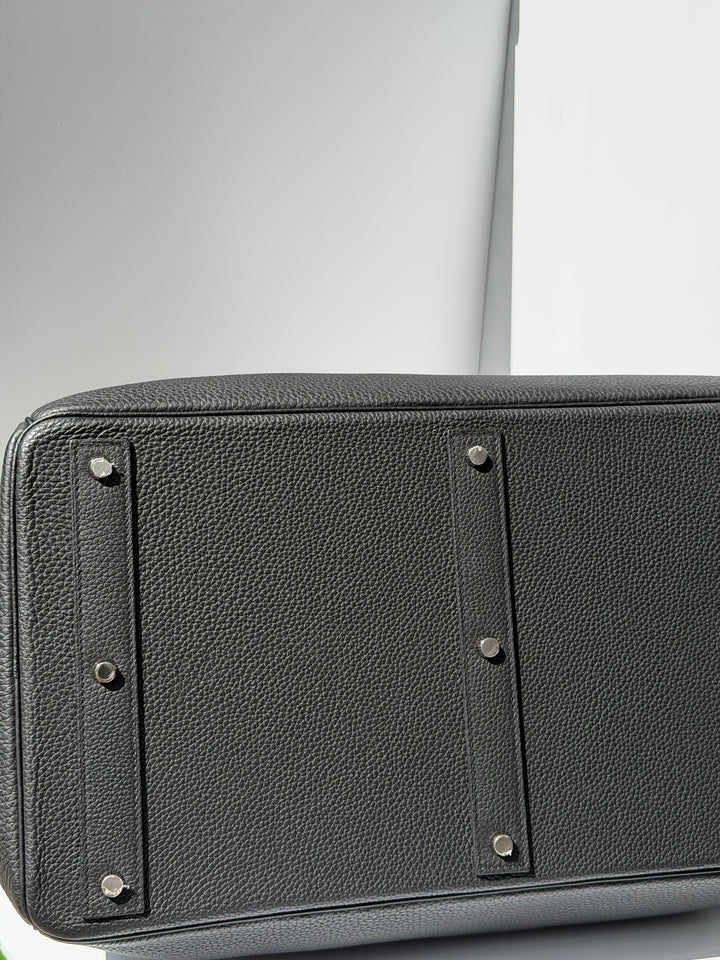 Hermès HAC 50 Black Togo Palladium Hardware 2022
