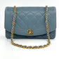 Chanel Baby Blue 24K Medium Caviar Diana Flap Bag