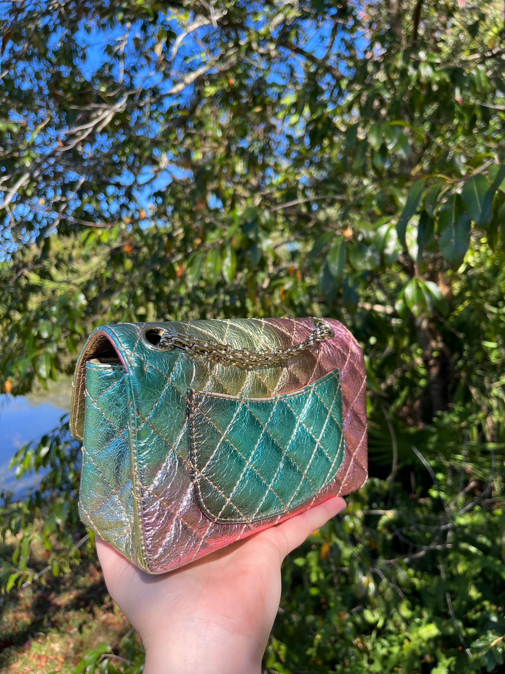 Chanel Rainbow Reissue Mini Metallic Flap Bag