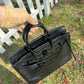 Hermes SO Black Matte Croc Birkin 35