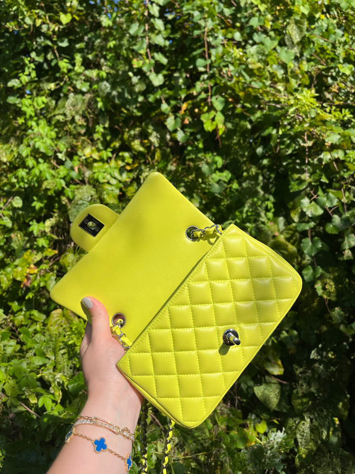 Chanel 21S Yellow Neon Mini Flap