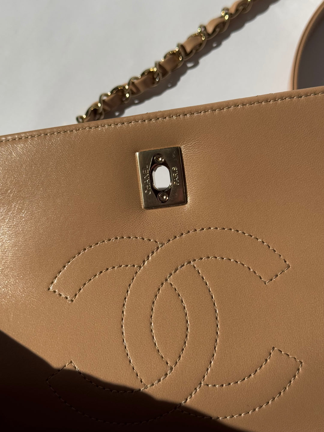 Chanel 22S Dark Beige Small Trendy Flap Bag