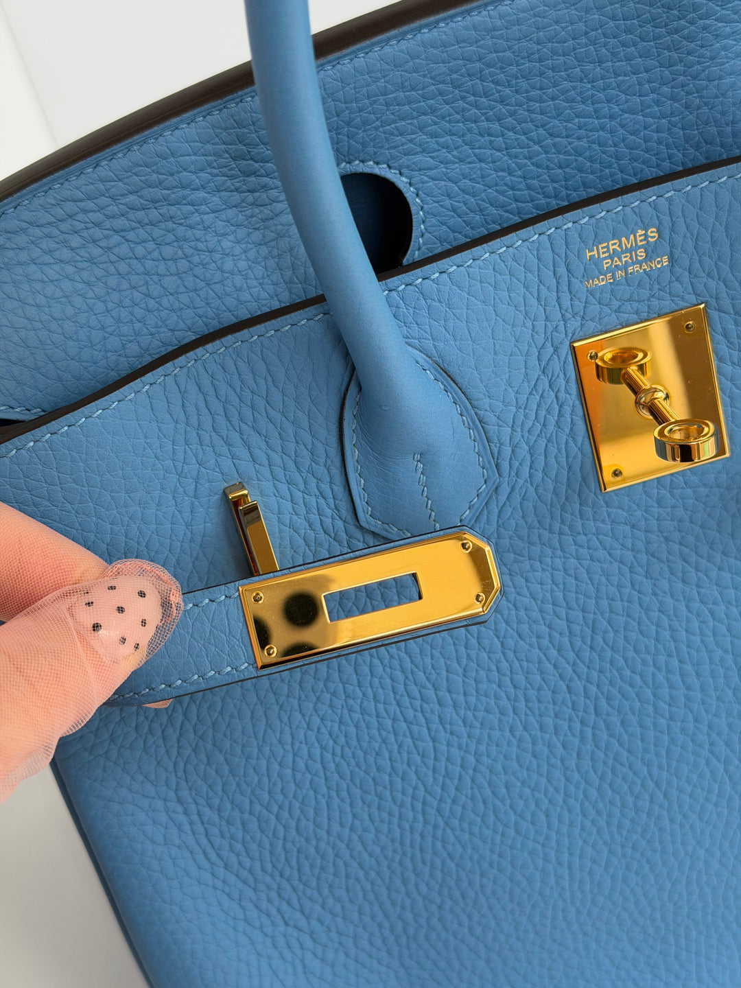 Hermes 2014 Bleu Paradis Clemence Taurillon Birkin 30