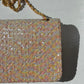 Chanel 1992 Medium Pink Sequin Flap Bag