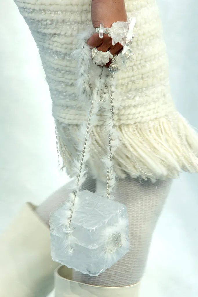 Chanel RARE Runway Acrylic Crystal CC Ice Cube Minaudiere