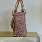 2022 Satin Rose Champagne Micro Beaded Lady Dior