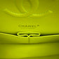 Chanel 21S Yellow Neon Lambskin Medium Flap Bag