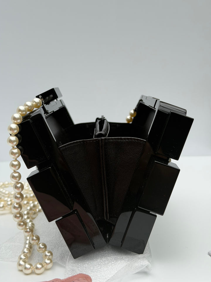 Chanel Pearl Plexiglass Lego Minaudiere