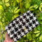 Chanel Ecru Medium Houndstooth Tweed Flap Bag