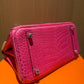 Hermes Rose Shocking Matte Alligator Birkin 25