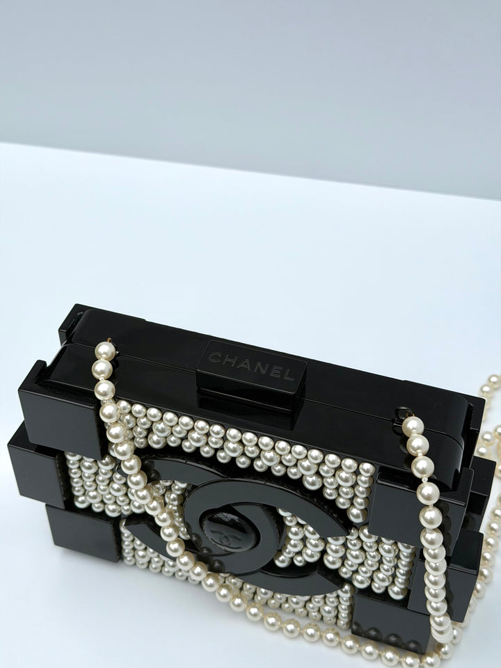 Chanel Pearl Plexiglass Lego Minaudiere